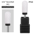 Embout ponceuse ongle céramique PT10 Barrel Ball XC pour manucure professionnelle - PT10 Cylindre Boule Extra Gros (XC)