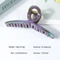 Iridescent mermaid purple and blue gradient hair claw clip in streamline twisted design - Dazzling Purple Set-TCB-922