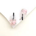 Mini-Getränkebecher-Anhänger aus rosa Harz mit Strohhalm für DIY-Schmuckherstellung - 1 Stück Rosa Saftflasche / 11x22mm
