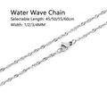 Wasser Welle Kette 45cm