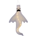 Κρεμαστό φάντασμα Halloween windsock με ζεστά φώτα LED για διακόσμηση κήπου - Παιχνιδιάρικος