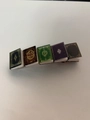 Miniature book hair clip set with five vintage-style colorful covers and golden accents - 26# Western Style Book Clip