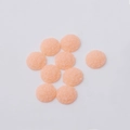 Macro detail of 12mm peach pink resin rhinestones with sparkling druzy texture - 12mm / Peach (14)