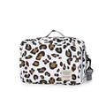 Bolso cambiador impermeable con estampado de leopardo, asas grises y bandolera - Estampado de leopardo