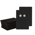 Blank black jewelry display cards for earrings and necklaces made of kraft cardstock - K330 Black Necklace Cards (50 Pcs)