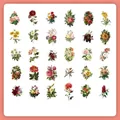 Vintage bloemenstickerset met 30 botanische ontwerpen voor scrapbooking en knutselen - Stuur je een Bloem