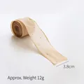 Beige 3.8cm sheer ribbon with silver bead details for Christmas gift DIY projects - 3.8cm Champagne Organza Ribbon with Silver Beads (6 Yards)