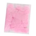 Détails de confettis ronds roses en sachet transparent pour fête prénatale - Confettis Ronds Roses