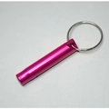 Rose red aluminum emergency whistle with silver keyring for outdoor survival and training - Rose Red