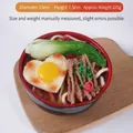 Salvadanaio a forma di ciotola di ramen giapponese con uovo a cuore e spaghetti - Ciotola Grande - Tagliatelle con Maiale Sfilacciato e Uovo a Cuore