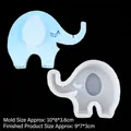 Cute elephant silicone mold for DIY candles and aromatherapy plaster crafts - Style 3-Clear Elephant