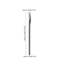 Matte black 304 stainless steel dessert fruit fork with 15.9cm long handle - Fruit Fork / 160mm / Black