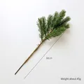 Green 38cm artificial pine branch with realistic needles for Christmas tree decoration - 9-Fork Stereo Pine Needle (Approx. 38cm)