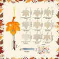 DIY wooden maple leaf wind chime craft kit for kids with paint brushes and gems - 9Pcs Maple Leaf Kit with Pens