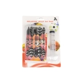 Detailed 10-piece stainless steel jelly art tool set with a 20ml syringe and needle tips - Set A