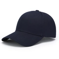Classic dark blue baseball cap in premium cotton twill with six-panel design - Adjustable / Navy Blue
