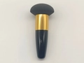 Umbrella shaped makeup sponge pen with black handle and gold metal ferrule for BB cream - Black