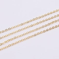Catena a maglie a O dorata per la creazione di gioielli fai da te e accessori vari - 1.5mm / Oro