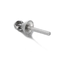 Orecchino a perno a ombrello in acciaio inossidabile 316L con anello e connettore argento - Pendente Cavo a Forma di Ombrello (KLJ652-Z)