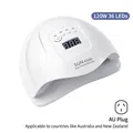 White SUN X5 Plus UV/LED nail lamp 120W with 36 LEDs and AU plug for Australia - SUN X5 Plus White-AU Plug