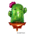 Smiling cactus lady foil balloon in green with pink flower for theme party 61.5x87.5cm - Ms. Cactus 61.5x87.5cm