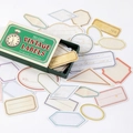 Set d'autocollants en papier Vintage Pragmatism avec étiquettes géométriques en boîte - Bordures Rétro
