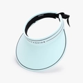 Light blue ice silk sun visor with adjustable strap and UV protection for women - Adjustable / Sky Blue
