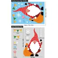 Christmas Santa Claus window sticker set with snowflakes, 20x30cm size, BQ057 - Colorful Static Sticker BQ057