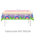 Rainbow and cloud pattern tablecloth 108x180cm for birthday party decoration - Tablecloth - 108*180CM