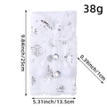 White plush Christmas wine bottle cover featuring silver snowflake and bow detail - Silver Snowflake