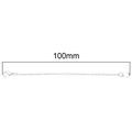 Detailed 100mm silver plated extension chain with lobster clasp for DIY jewelry - 100mm (1 Piece/Pack) / Thick Silver Plated