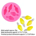 Pink silicone mini bulb mold for DIY resin and fondant cake decorating projects - No.2/5-Cavity/Pink