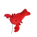 Squeaky red lobster plush dog toy with durable short plush fabric for small pet chewing - Crawfish