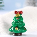 Miniatur Weihnachtsbaum Figur mit roter Schleife und Goldschmuck für Mikrolandschaften - Weihnachtsbaum