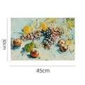 PVC placemat with Van Gogh oil painting style fruit still life pattern, 30cm x 45cm size - 45x30cm / Van Gogh - Still Life with Fruit