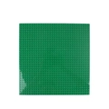 Green square building block baseplate with round studs for DIY construction - Baseplate (Random Color)