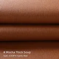 Mocha brown waterproof corduroy wrapping paper with ribbed texture for florist - Mocha Soup