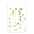 Floral PET stickers Fragrant Violet series with bright yellow and purple dried flower art - Fragrant Violet