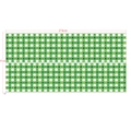 Runner da tavola San Patrizio a scacchi verdi con icone trifoglio misura 274x37cm - Trifoglio / 137*274cm