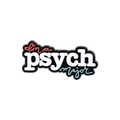 Psychology major enamel pin with I'm a PSYCH Major text in classic black and white - Black Irregular Psych Major Quote