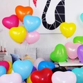 Colorful matte heart-shaped macaron latex balloons for wedding and party decorations - Matte Heart Shaped Balloons (50pcs) / Matte Mixed Colors
