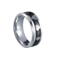 8mm stainless steel poker card ring featuring spade heart club diamond patterns - US 6 / Silver Poker