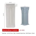 Molde de silicona de columna corintia con medidas para hacer velas DIY - Columna Corintia LZ-431