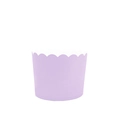 Lavender purple muffin cupcake paper liners with wavy edge design for baking 50pcs - Solid Purple