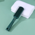 Spazzola scheletro antistatica verde scuro con setole nere e punte a sfera per styling - Spazzola scheletrata / Verde Scheletrata