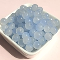 Close-up of 8mm light blue gradient glass beads for DIY bracelet and jewelry making - 8mm / A10# Royal Blue (8MM)