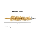 Dettaglio della molletta a foglia dorata con misure 6,9 cm di lunghezza e 0,96 cm - Forma della Foglia Squisita (YYHD023094)