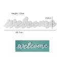Silicone welcome sign mold for resin casting with measurements 36.7x2.8x1.2cm - Welcome Style 2