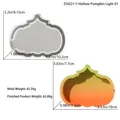 Hollow pumpkin lamp silicone mold for DIY Halloween resin crafts and decorations - Hollow Pumpkin Lamp Mold Base 01