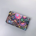 Ethnic bohemian print crossbody phone bag with handmade stitched edges in colorful patterns - Pattern 06